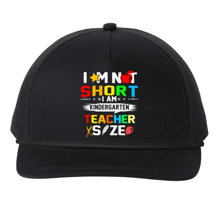 Im Not Short I Am Kindergarten Teacher Snapback Five-Panel Rope Hat