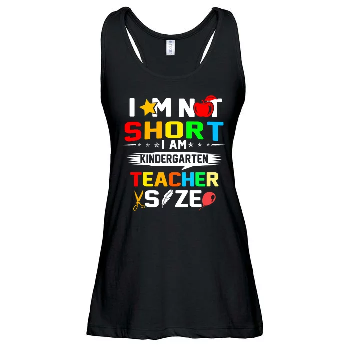 Im Not Short I Am Kindergarten Teacher Ladies Essential Flowy Tank