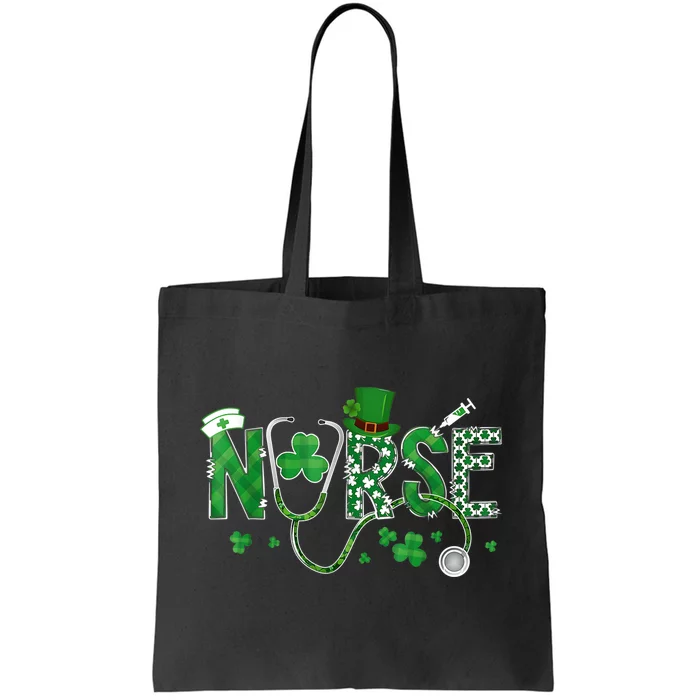 Irish Nurse St Patricks Day Shamrock Stethocsope Wo Girls Tote Bag