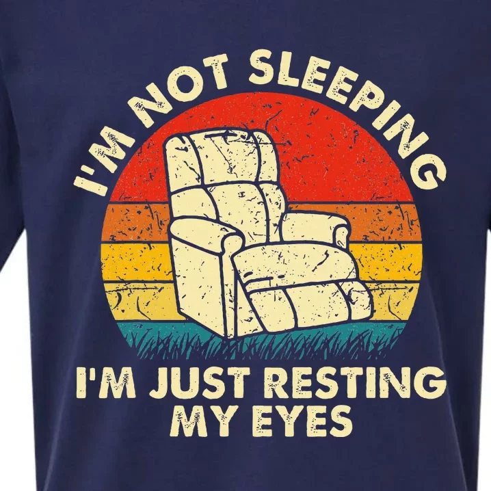 IM Not Sleeping IM Just Resting My Eyes Fathers Sueded Cloud Jersey T-Shirt