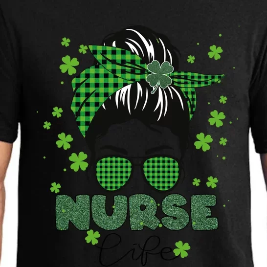 Irish Nurse Shamrock Stethoscope St Patrick's Day Nurse Gift Pajama Set