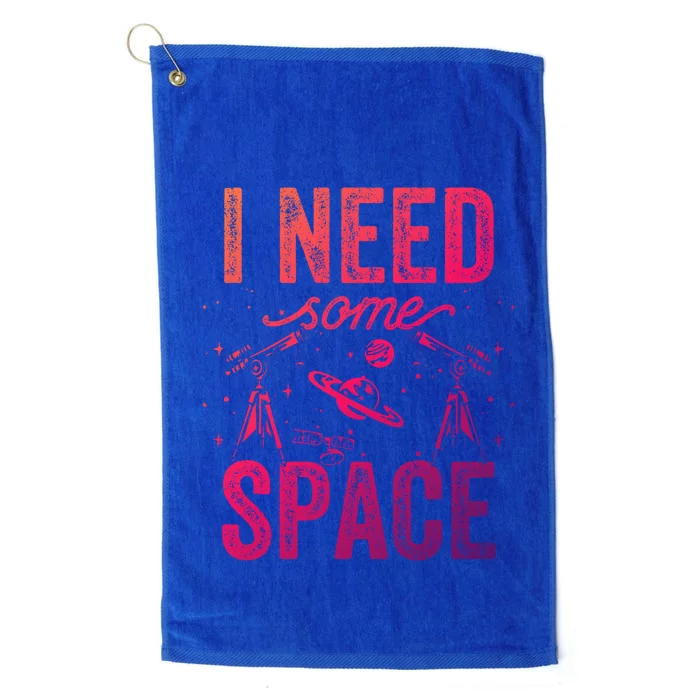 I Need Some Space Astronomy Universe Stars Telescope Cute Gift Platinum Collection Golf Towel