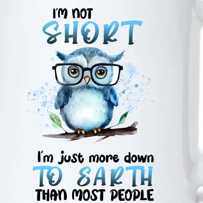 Im Not Short Im Just More Down To Earth Than Most People Black Color Changing Mug