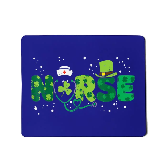 Irish Nurse Stethoscope Scrub St Patricks Day Nurses Gift Mousepad