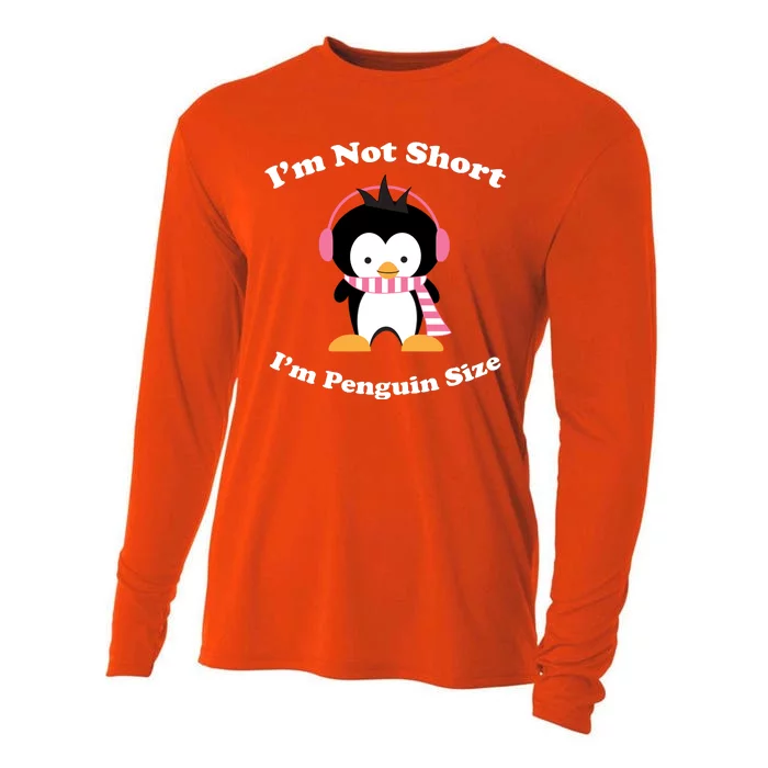 I'm Not Short I'm Penguin Size Cooling Performance Long Sleeve Crew