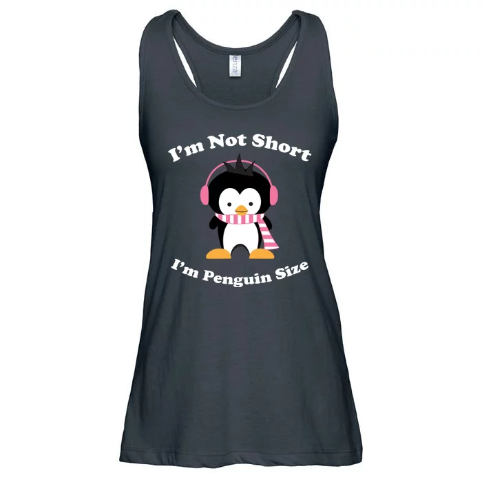 I'm Not Short I'm Penguin Size Ladies Essential Flowy Tank