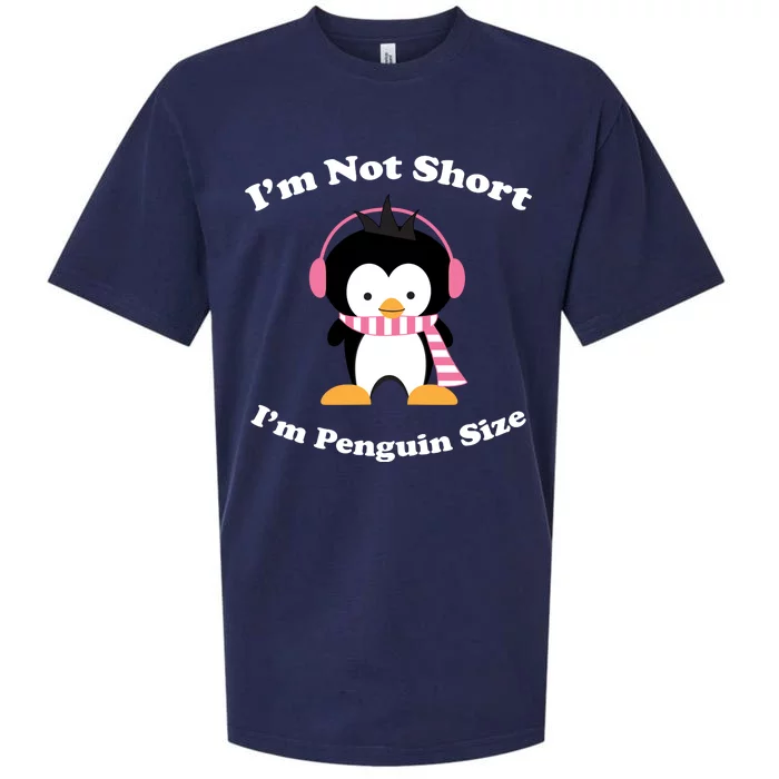 I'm Not Short I'm Penguin Size Sueded Cloud Jersey T-Shirt