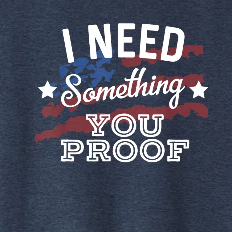 I Need Something You Proof Country Music Song Lyrics Women's Crop Top Tee