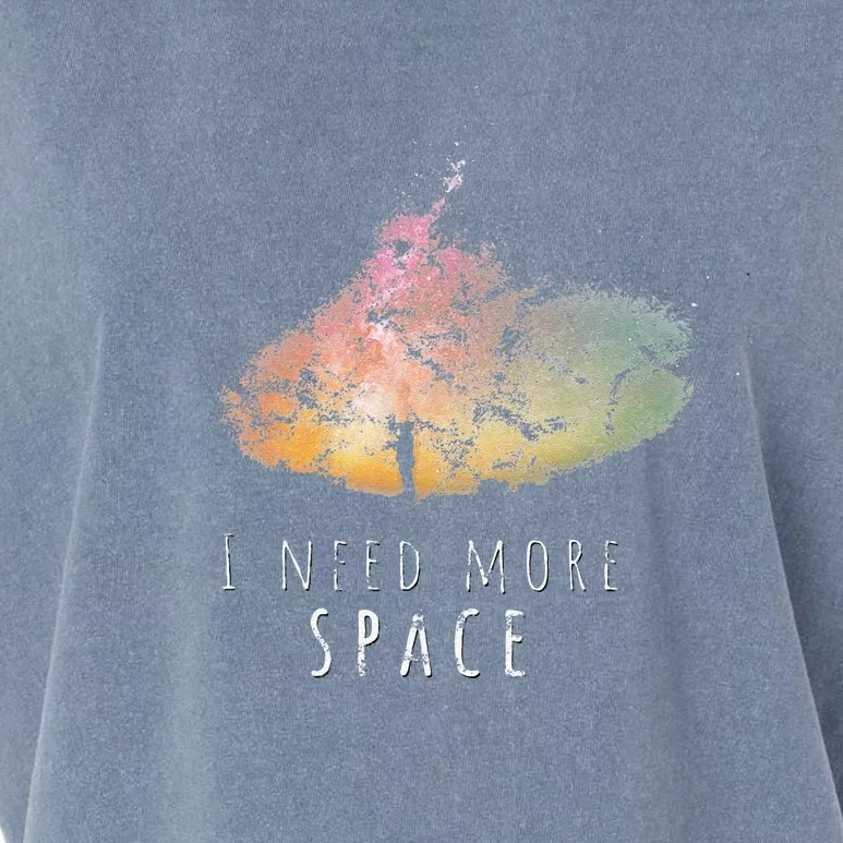 I Need Space Night Sky Funny Astronomy Science Galaxy Stars Garment-Dyed Women's Muscle Tee