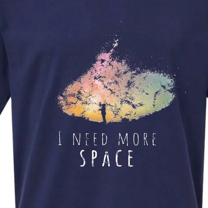 I Need Space Night Sky Funny Astronomy Science Galaxy Stars Sueded Cloud Jersey T-Shirt