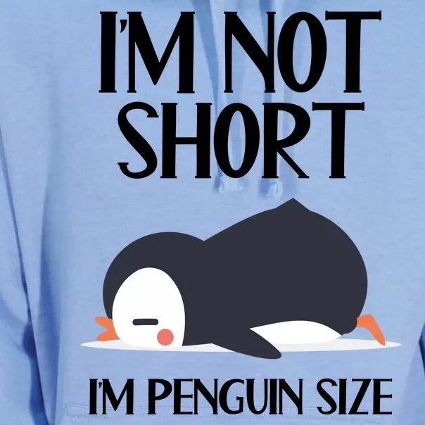 Im Not Short Im Penguin Size Funny Unisex Surf Hoodie