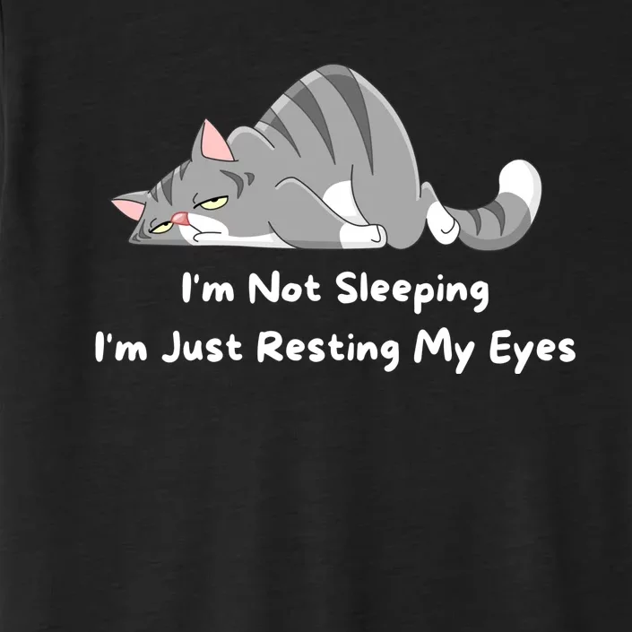 I'm Not Sleeping I'm Just Resting My Eyes Dad Joke ChromaSoft Performance T-Shirt