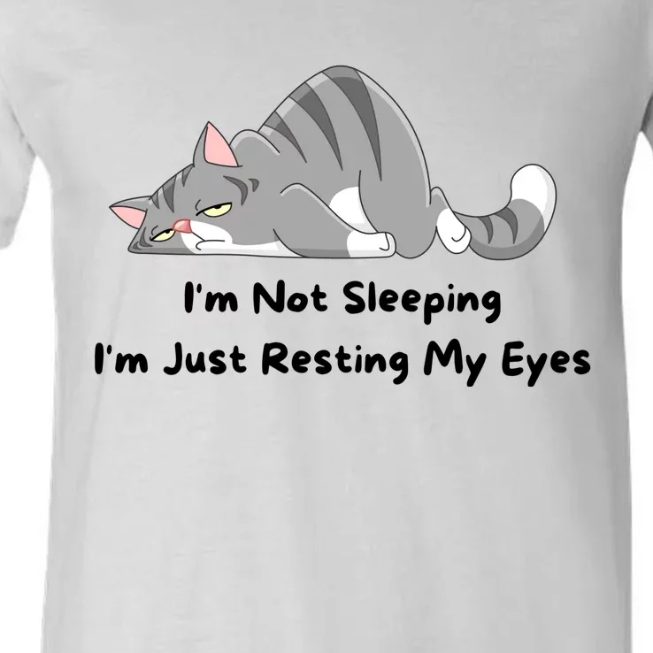 I'm Not Sleeping I'm Just Resting My Eyes V-Neck T-Shirt