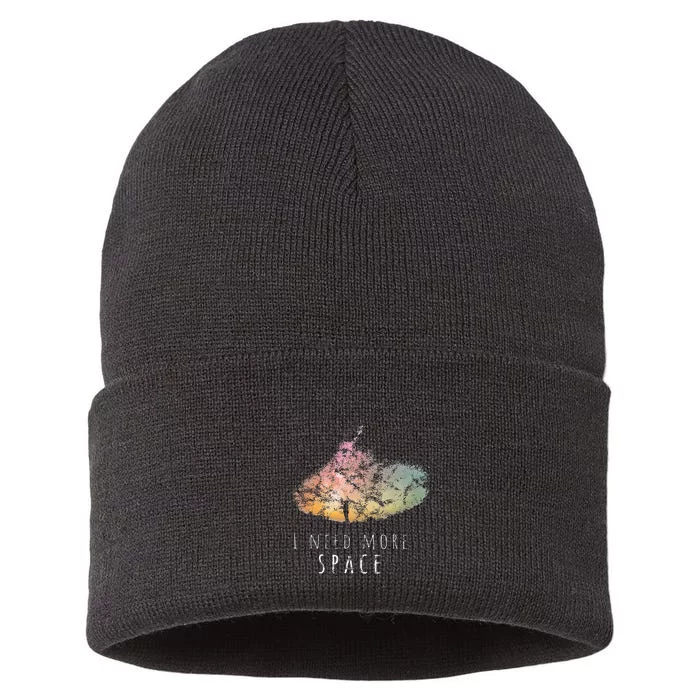 I Need Space Night Sky Astronomy Science Sustainable Knit Beanie