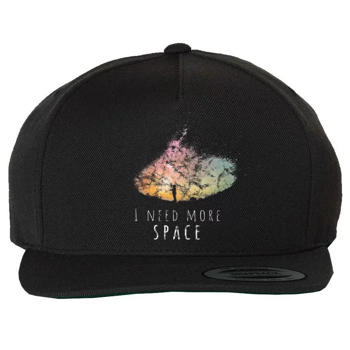 I Need Space Night Sky Astronomy Science Wool Snapback Cap