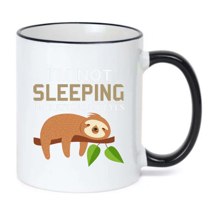 Im Not Sleeping Im Resting My Eyes Black Color Changing Mug