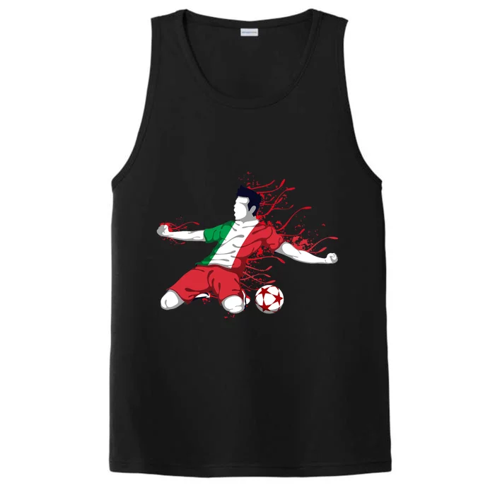 Italy National Soccer Team Jersey Italian Football Gifts Performance Tank