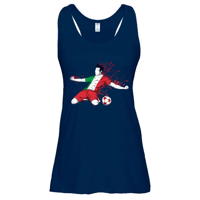 Italy National Soccer Team Jersey Italian Football Gifts Ladies Essential Flowy Tank