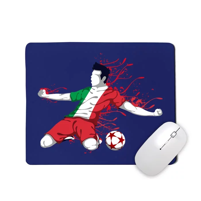 Italy National Soccer Team Jersey Italian Football Gifts Mousepad