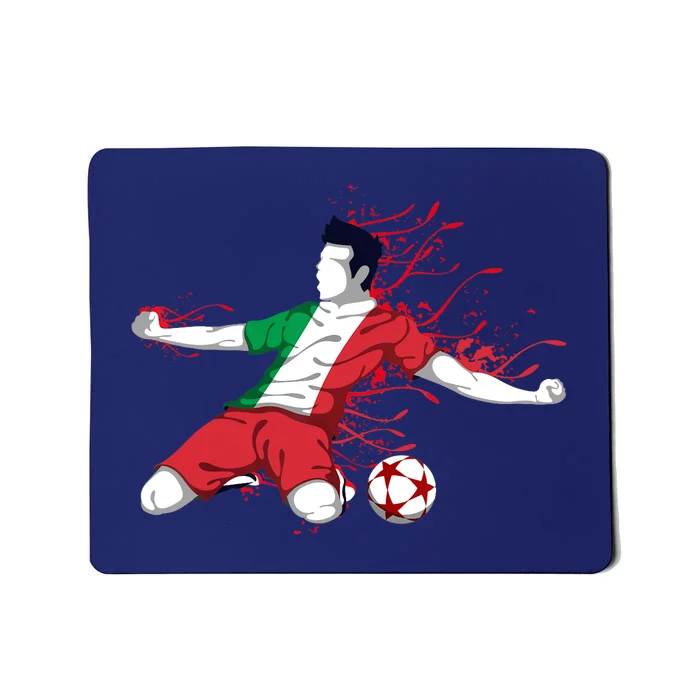 Italy National Soccer Team Jersey Italian Football Gifts Mousepad