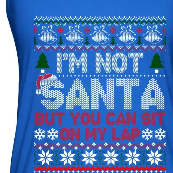 IM Not Santa But You Can Sit On My Lap Ugly Sweater Gift Ladies Essential Flowy Tank