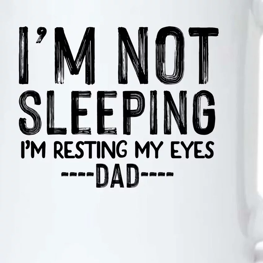 I'm Not Sleeping I'm Resting My Eyes Black Color Changing Mug