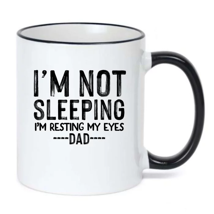 I'm Not Sleeping I'm Resting My Eyes Black Color Changing Mug