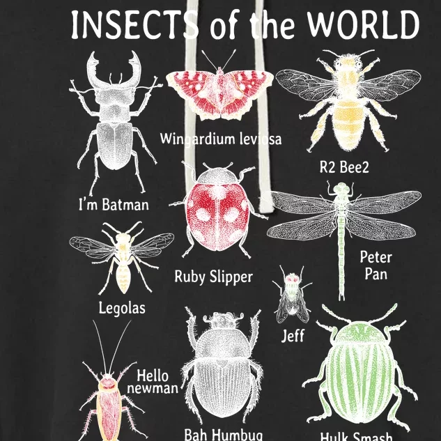 Insects Of The World Garment-Dyed Fleece Hoodie