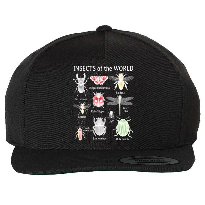 Insects Of The World Wool Snapback Cap