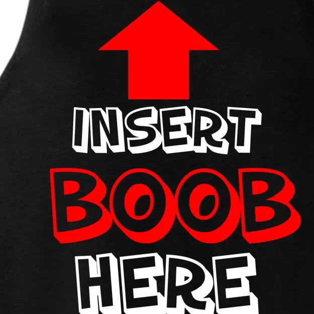 Insert Boob Here Ladies Tri-Blend Wicking Tank