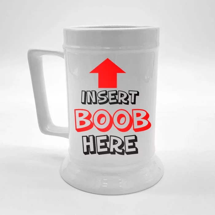 Insert Boob Here Front & Back Beer Stein