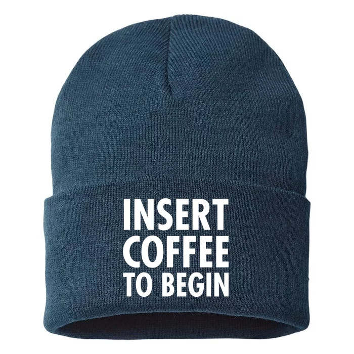 Insert Coffee To Begin Sustainable Knit Beanie