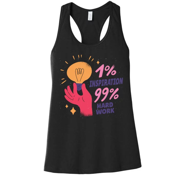 Inspiration And Hard Work Women's Racerback Tank