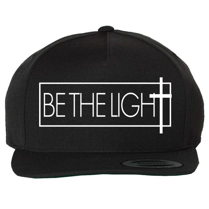 Inspirational Be The Light Wool Snapback Cap