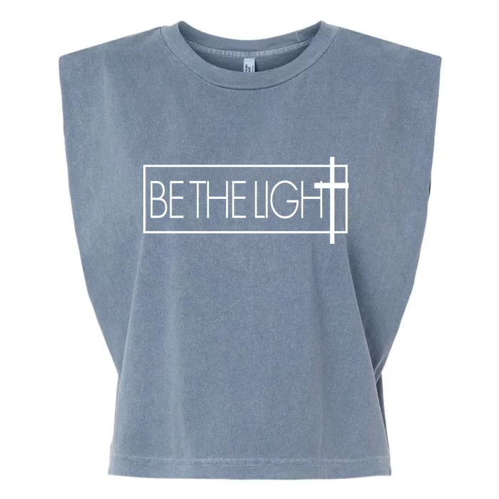 Inspirational Be The Light Garment-Dyed Women's Muscle Tee