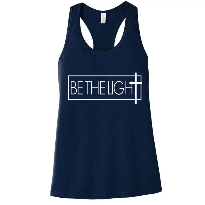 Inspirational Be The Light Women's Racerback Tank