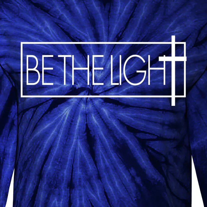 Inspirational Be The Light Tie-Dye Long Sleeve Shirt