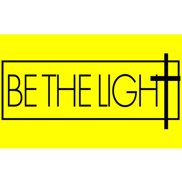 Inspirational Be The Light Bumper Sticker