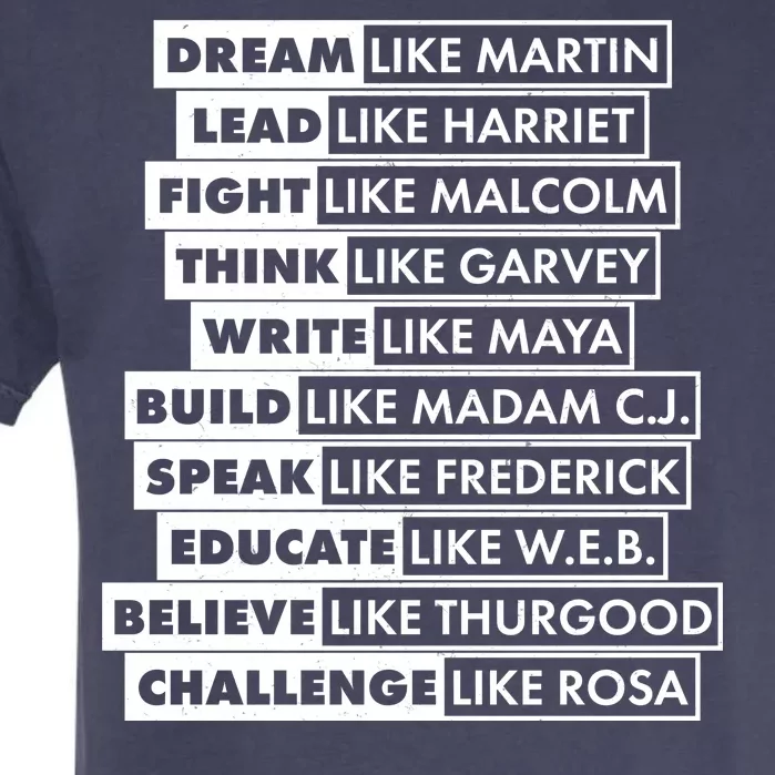 Inspirational Black History Figures Garment-Dyed Heavyweight T-Shirt