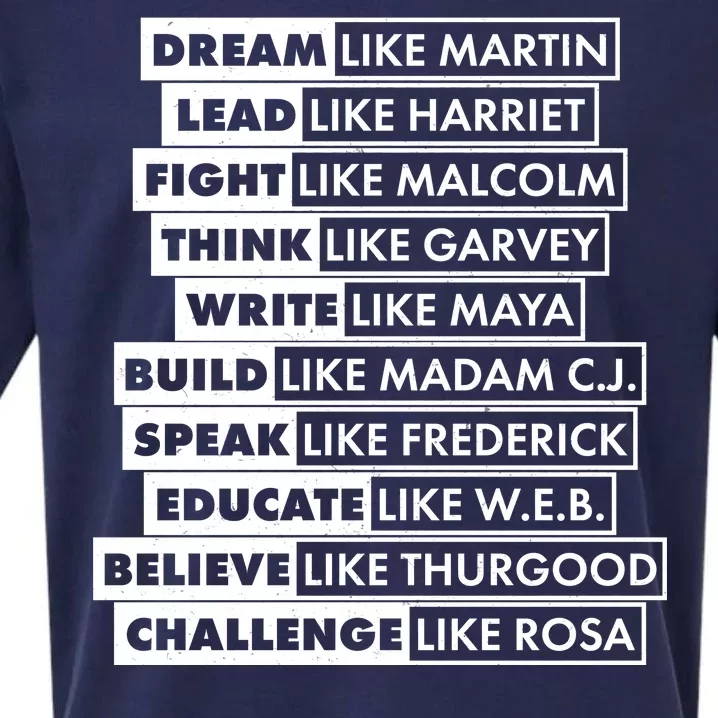 Inspirational Black History Figures Sueded Cloud Jersey T-Shirt