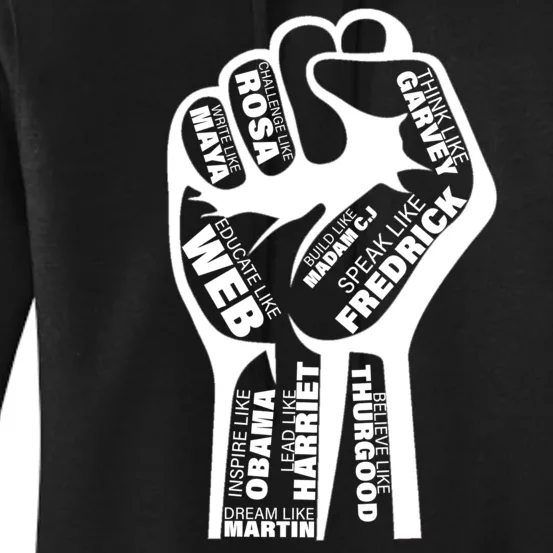 Inspirational Black History Fist Women's Pullover Hoodie