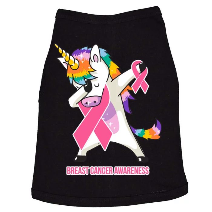 inspirational Breast Cancer Awareness Unicorn Doggie Tank