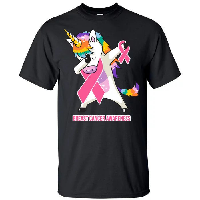 inspirational Breast Cancer Awareness Unicorn Tall T-Shirt