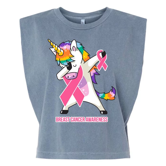 inspirational Breast Cancer Awareness Unicorn Garment-Dyed Women's Muscle Tee