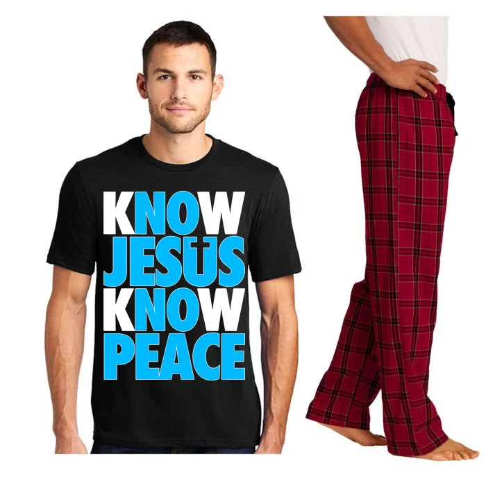 Inspirational Know Jesus Know Peace Pajama Set