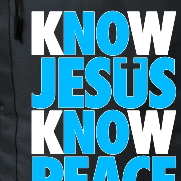 Inspirational Know Jesus Know Peace Daily Commute Backpack