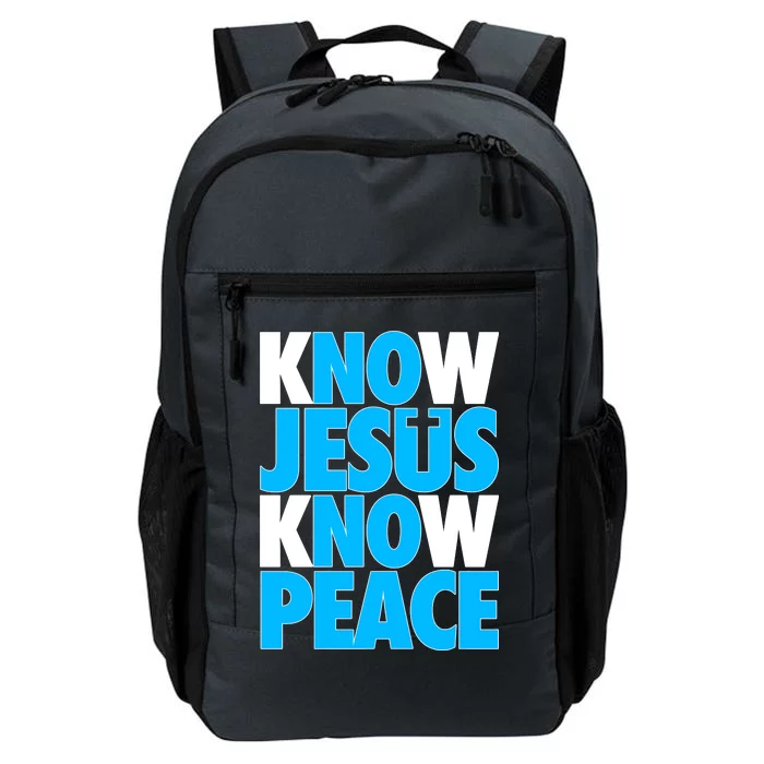 Inspirational Know Jesus Know Peace Daily Commute Backpack