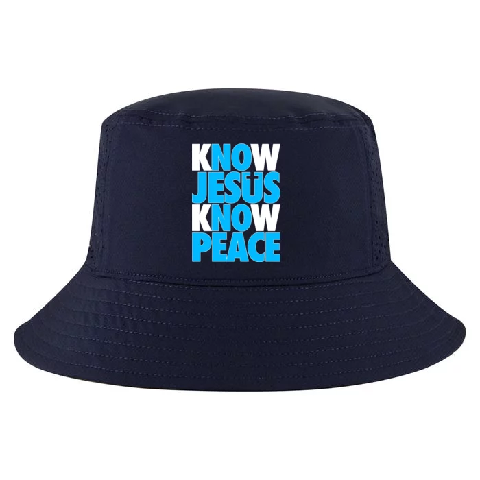 Inspirational Know Jesus Know Peace Cool Comfort Performance Bucket Hat