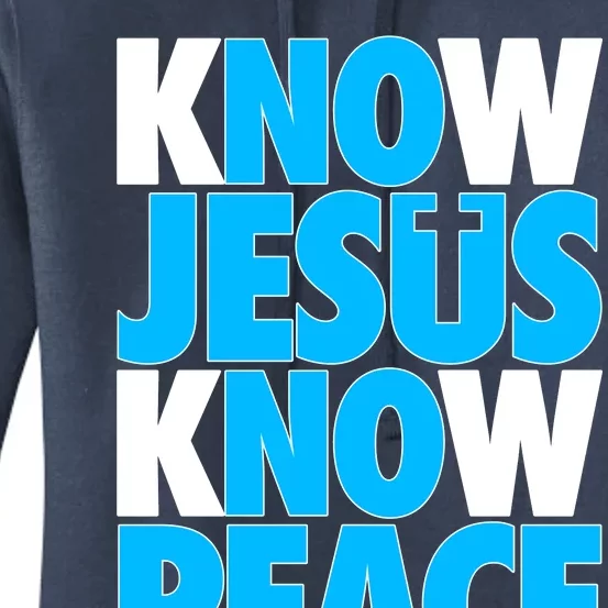 Inspirational Know Jesus Know Peace Women's Pullover Hoodie