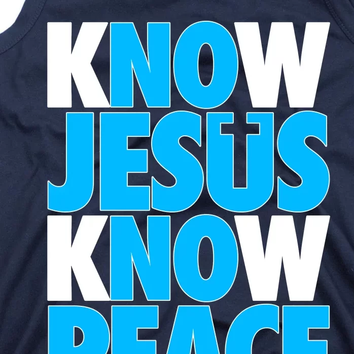 Inspirational Know Jesus Know Peace Tank Top